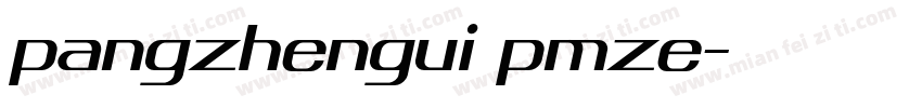 pangzhengui pmze字体转换